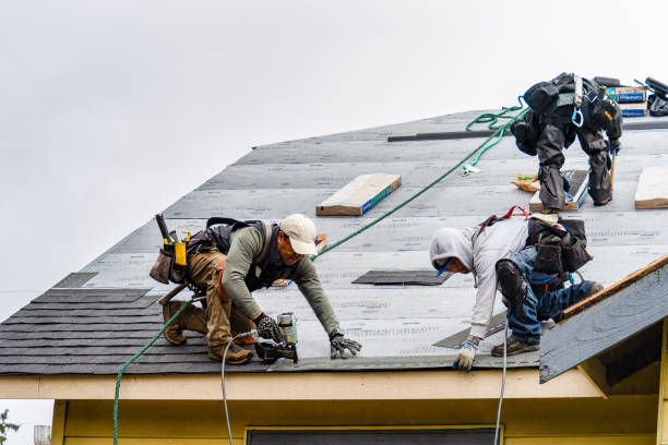 Professional Roofing technician working in Winters, CA